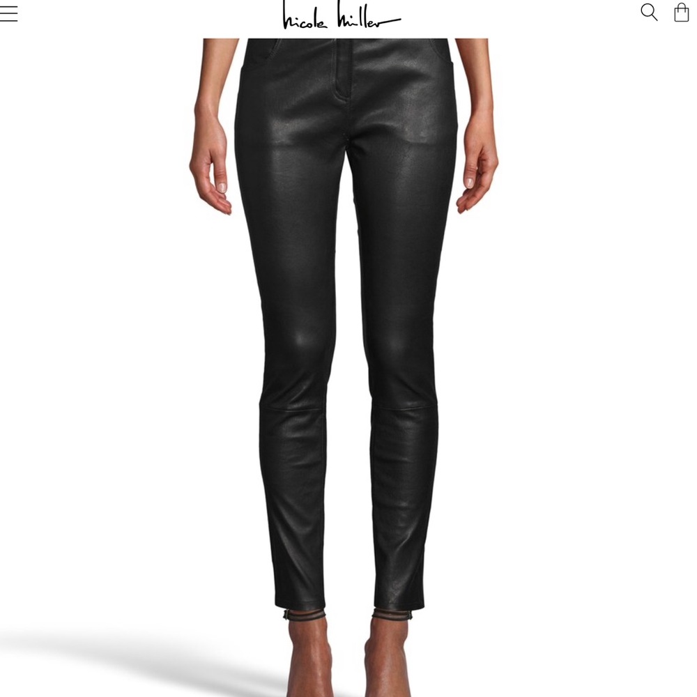 Nicole Miller Leather Pant - Picture 6 of 11